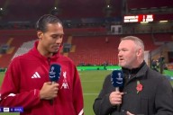 Virgil van Dijk in awkward reunion with Wayne Rooney on live TV after 'lazy criticism'