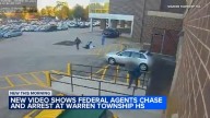 Border Patrol Chicago news: Video shows feds detain 2 as car chase ends at Gurnee, IL Warren Township High School O'Plaine Campus