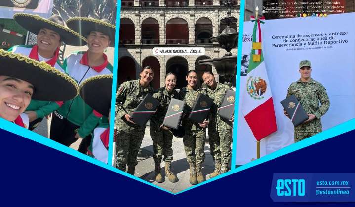 Osmar Olvera, Gabriela Agúndez, Ana Paula Vázquez y los atletas que estuvieron en el desfile del 20 de noviembre