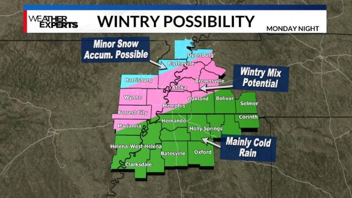 A Little Wintry Mix Possible For Some Early Next Week