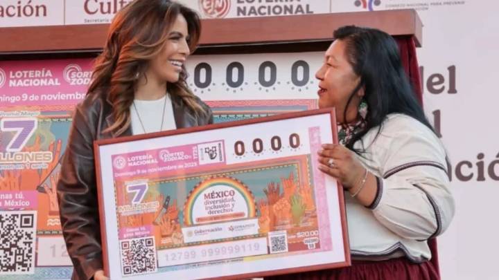 Presenta Lotería Nacional billete a favor de la inclusión