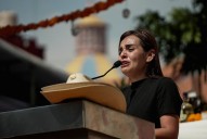 Grecia Quiroz, viuda del alcalde, llama a la manifestación pacífica en Uruapan