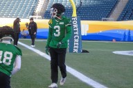 Riders hit the practice field for first time ahead of Grey Cup