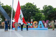 Presidente Jerí participa en izamiento del Pabellón Nacional en plaza de Armas de Chancay