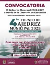 Convoca Dirección de Educación al 4to Torneo de Ajedrez Municipal 2025
