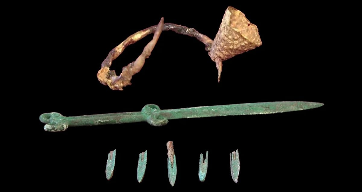 Tomb Of Saka Warrior Holding A Sword Found In Kazakhstan