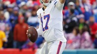 Josh Allen says he 'missed a few throws' despite history performance