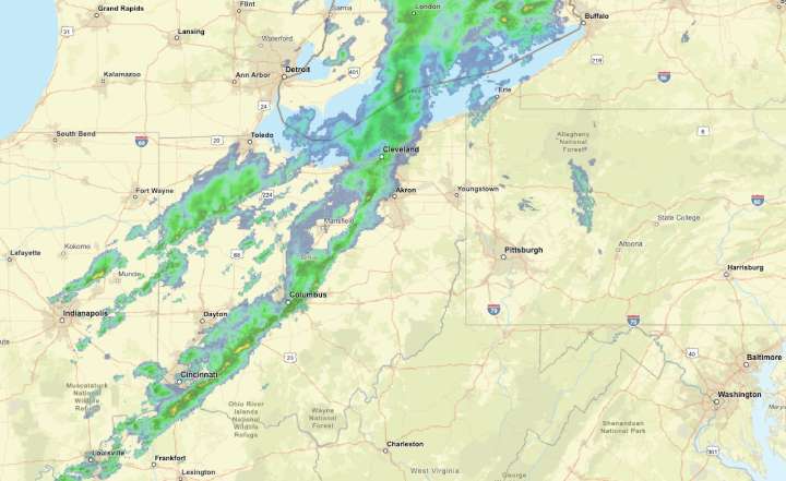Rainy, windy Friday gives way to chilly end of weekend with first snowflakes in NE Ohio