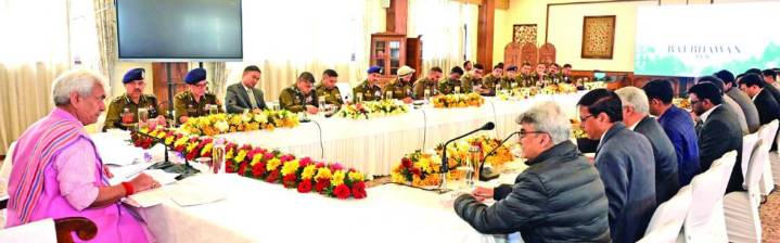 LG reviews security situation in Kashmir in high level meet