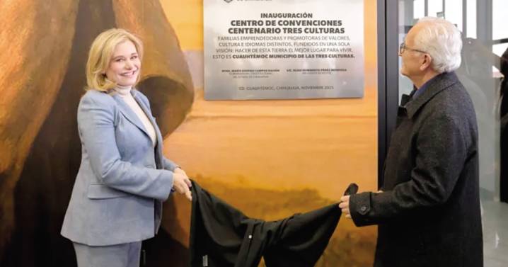 Maru Campos inaugura centro de convenciones