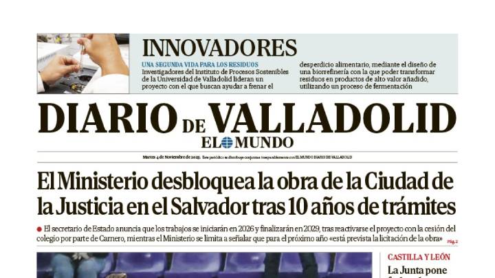 Portada de Diario de Valladolid del 4 de noviembre de 2025