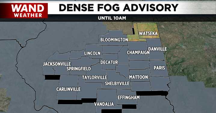 Dense fog this morning