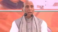 Rajnath Singh attacks RJD-Congress over corruption at Bihar poll rally