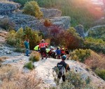 Rescatada una escaladora tras sufrir una caída en la Cueva de la Zarza