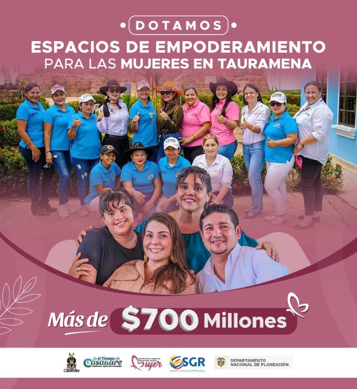 Mujeres Taurameneras recibirán 700 millones en dotaciones