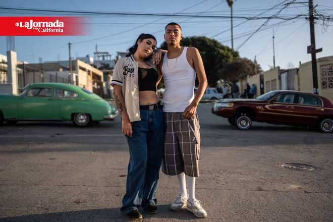 Realizan car show con ambiente “cholo chicano” en colonia Lázaro Cárdenas