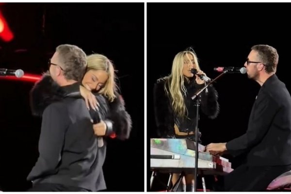 Chris Martin sorprendió a todos en el show de Tini y explotaron las redes