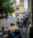 Las terrazas de Logroño reducen horarios y espacio