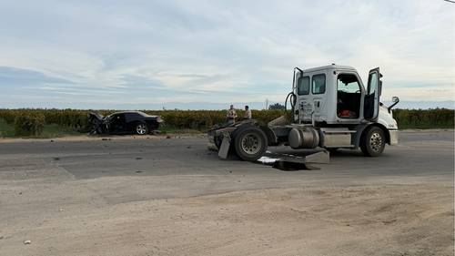 Man killed in crash involving semi-truck in Fresno County, CHP says