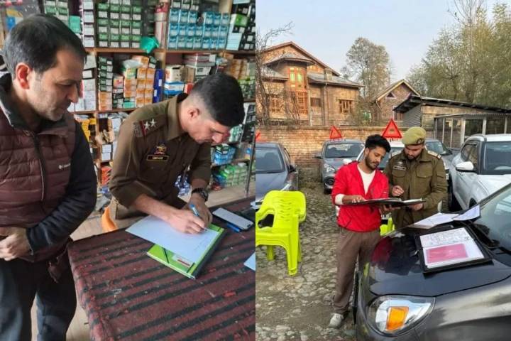 Anantnag Police conduct inspection drives on vehicle dealers to curb illegal activities