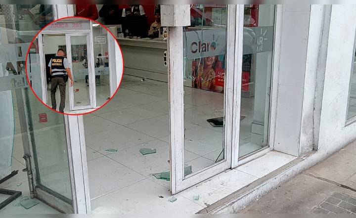 Iquitos: delincuentes irrumpen en tienda Claro y se llevan celulares valorizados en más de 25 mil soles