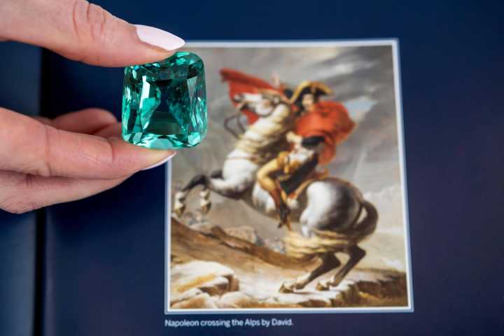 Sotheby’s says a diamond brooch lost by Napoleon as his forces fled Waterloo sells for $4.4 million