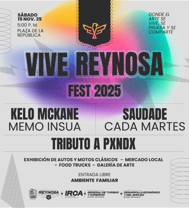 El arte, la música y el talento local se viven en Vive Reynosa Fest 2025