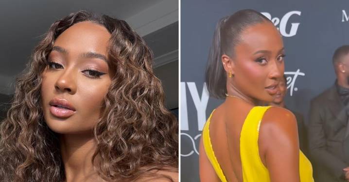 Travis Kelce's Ex Kayla Nicole Goes Braless in Plunging Neckline Gown: See Photos of the Risqué Look