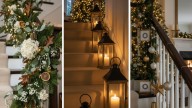 Decile chau a la escalera aburrida en Navidad: las 3 tendencias para decorarla y que esté más elegante