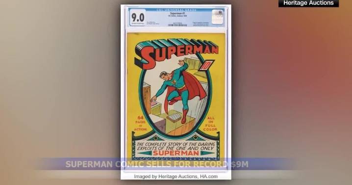 Superman comic book sets auction record in California