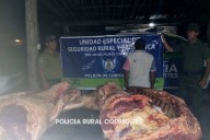 Cuatreros: Detiene la marcha de una Hilux con 300 kilos de carne (Imágenes)