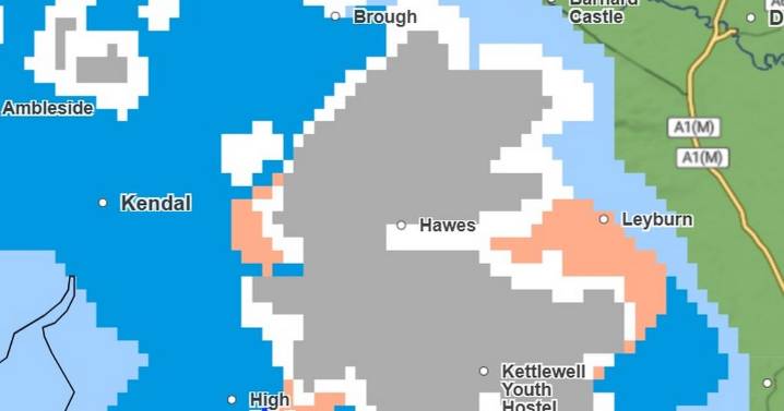 Met Office snow map shows 32 counties in England will escape next Arctic blast
