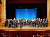 Kandelikas y Banda de Música de Huesca, talento local para el Centenario del Olimpia