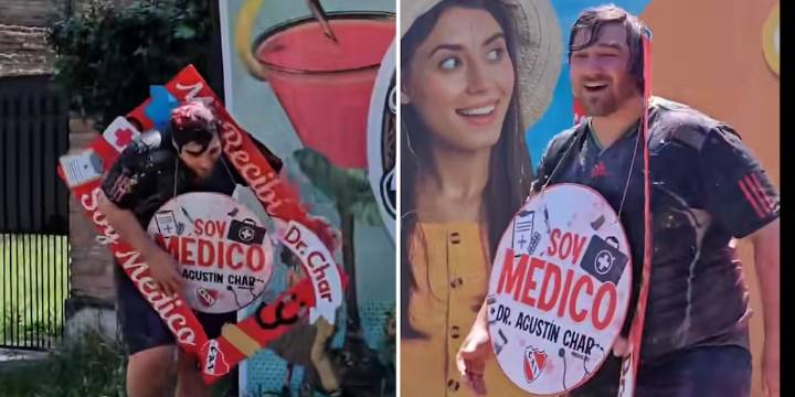 Se recibió de médico pero en el festejo nada resultó como esperaba y el video se volvió viral