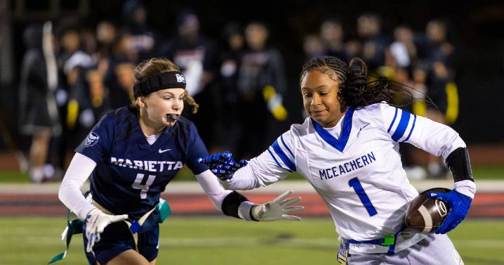 Photos: McEachern flag football defeats Marietta