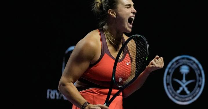 Sabalenka overcomes Anisimova and lines up Rybakina in title match at WTA Finals