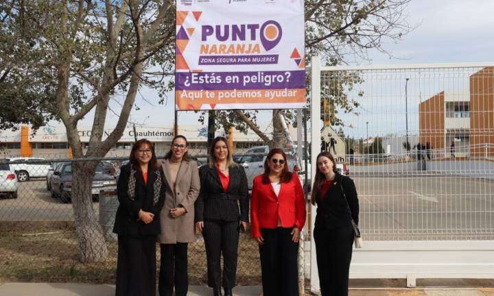 ICHMujeres instala 16 nuevos “Puntos Naranja” en planteles CECYTECH