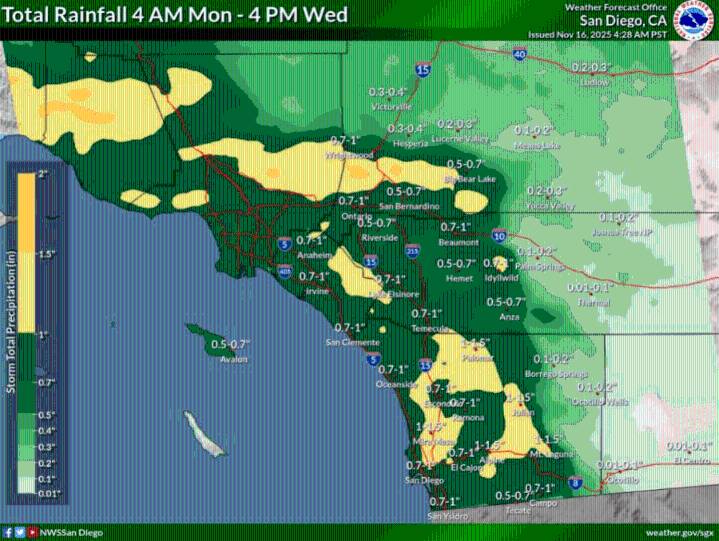 San Diego County prepares for more rain and snow after record storm