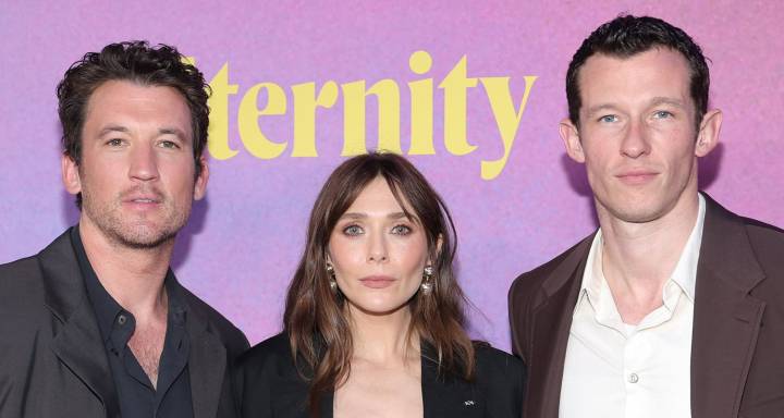 Miles Teller, Elizabeth Olsen & Callum Turner Reunite for ‘Eternity’ New York Premiere | Callum Turner, Da'Vine Joy Randolph, David Freyne, Elizabeth Olsen, Eternity, Keleigh Teller, Miles Teller, Olg