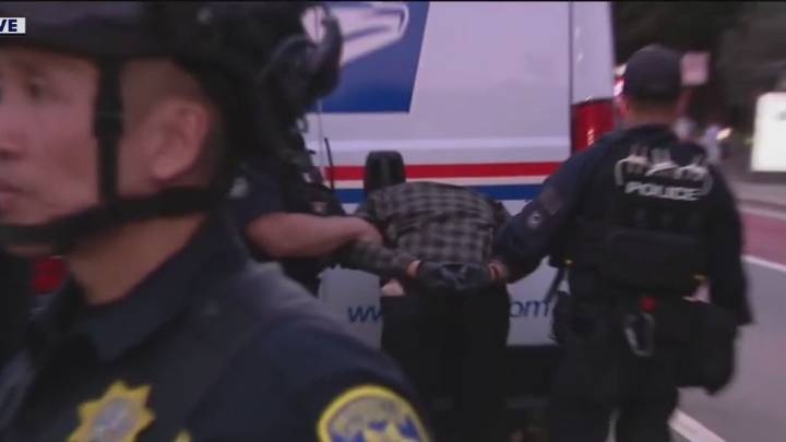 Fights break out ahead of Turning Point USA event on UC Berkeley campus