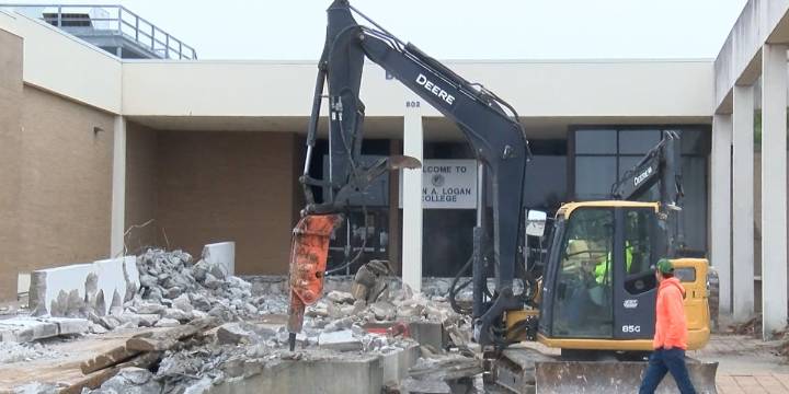 John A. Logan College begins west lobby expansion construction