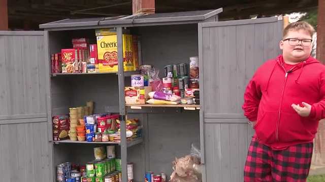 ‘God likes kind’: 9-year-old Charlestown boy creates 'Blessings Box' to feed neighbors
