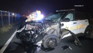 Riverside County sheriff’s patrol car, uninvolved vehicle collide during pursuit in Perris