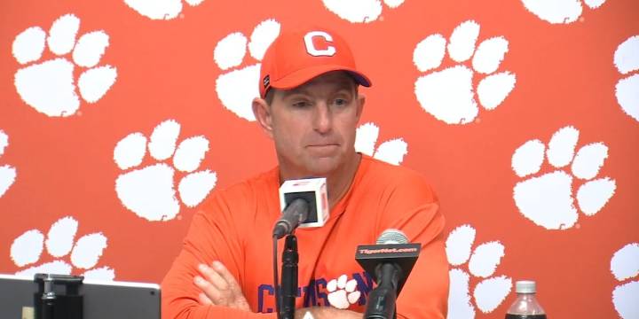 Clemson Coach Dabo Swinney's thoughts after huge road win over No. 20 Louisville