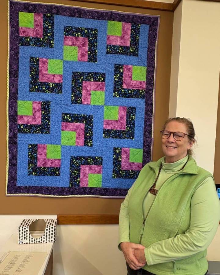A Host of Most Uncommon Hand Made Quilts on Display at the Cos Cob Library