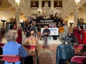 Capitol Police arrest 18 at protest against lax Pa. campaign finance laws