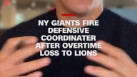NY Giants fire defensive coordinater after overtime loss to Lions