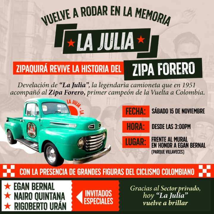 Zipaquirá rinde homenaje épico al ‘Zipa’ Forero con la restauración de ‘La Julia’
