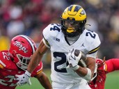 Kuzdzal runs for 100 yards, 3 TDs to lift Michigan over Maryland 45
