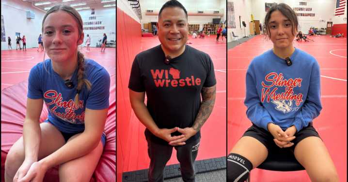 Girls gear up for first-ever season as a full wrestling team at Slinger High School